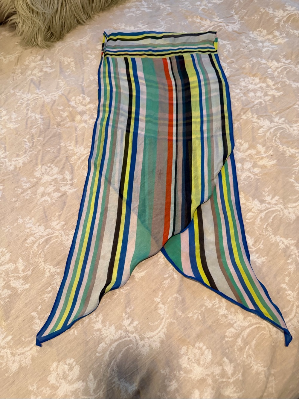 Cabi Baseline Scarf, multi-color green/yellow/red etc - Picture 4 of 9